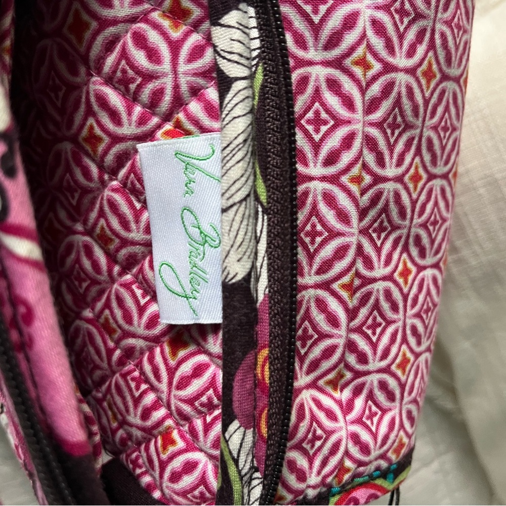 Vera Bradley Pink Floral Quilted Crossbody Bag - Picture 8 of 8